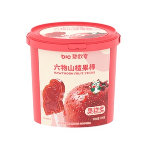 碧欧奇六物山楂棒棒糖儿童零食