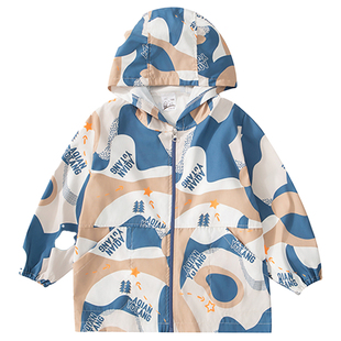 宝宝防水罩衣秋冬长袖男童羽绒服防脏小学生画画围裙幼儿园吃饭兜