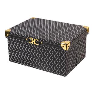 衣帽间收纳箱皮质复古储物整理箱样板房置物盒装饰摆件家居收纳