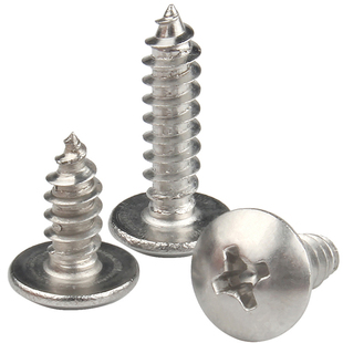 304不锈钢大扁头自攻螺丝圆头十字伞头蘑菇头木螺钉M3M3.5M4M5M6