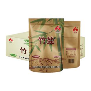 鲁晶未加碘竹盐高温煅烧无抗结剂无碘盐熟盐海盐260克*60家用高端