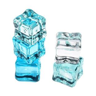 新款仿真夜光冰块发光树脂小配件奶油胶diy手工材料自制滴胶饰品