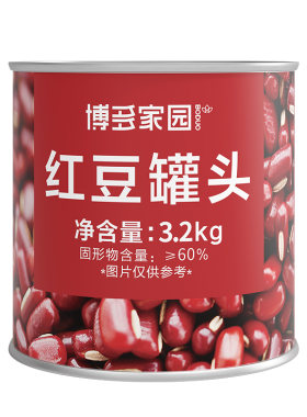 博多奶茶即食软红豆罐头