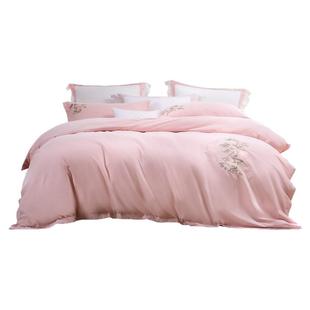 富安娜全棉磨毛四件套秋冬加厚套件保暖套件简约床单被套床上用品