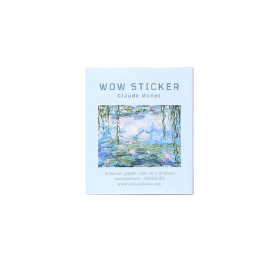 monolike梵高莫奈插图贴纸套装