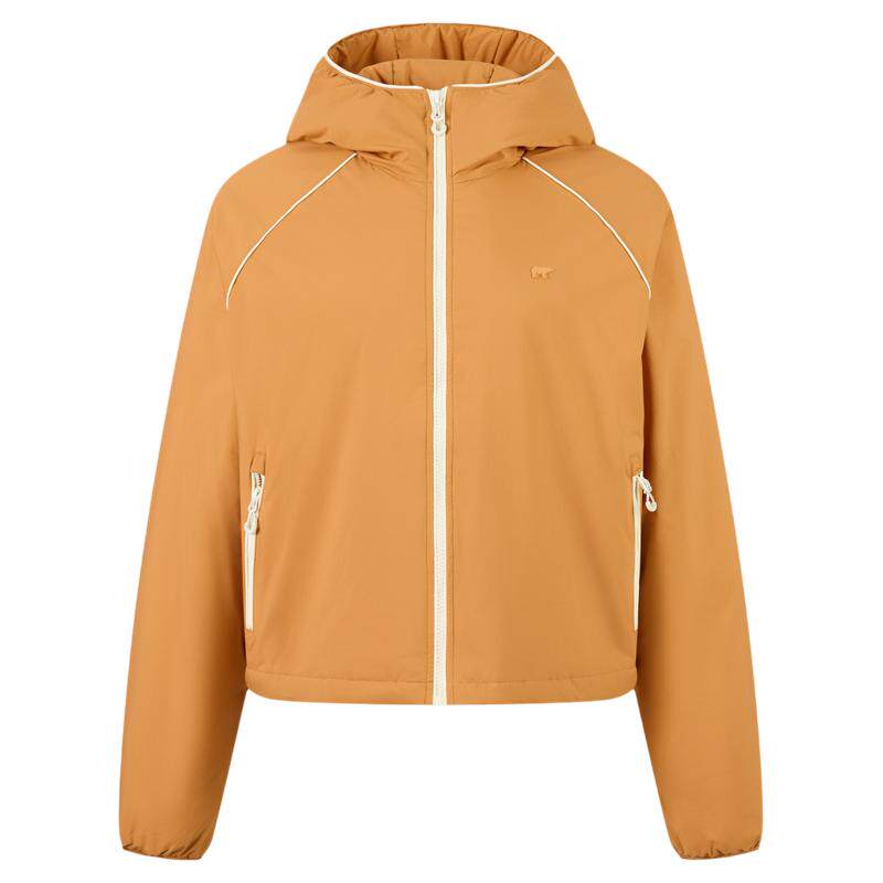GOLDEN BEAR/金熊26秋冬新品女士休闲连帽短款棉服轻量棉衣外套