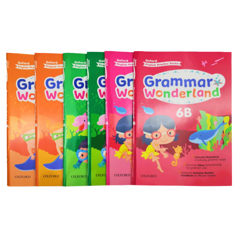 牛津小学英语语法练习册4-6年级6册 英文原版 Oxford Grammar Wonderland 少儿英语分级练习教材 OUP Oxford 配视频 附答案