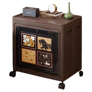 中古风收纳箱大容量翻盖折叠