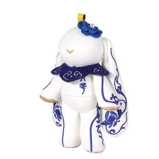 吾独友偶国潮青花瓷兔子挂件玩偶书包毛绒挂饰高级感小众生日礼物