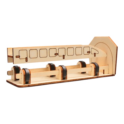 【赠送颜料笔刷】diy磁悬浮列车