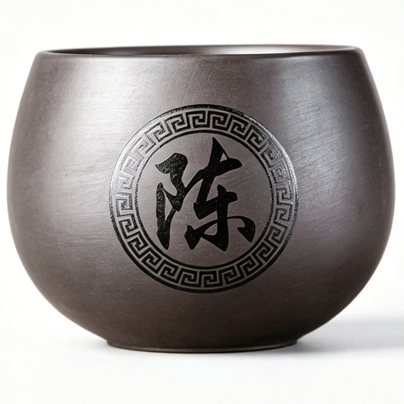 定制姓氏紫砂茶杯男品茗杯小茶盏单主人杯子个人专用喝茶壶碗刻字