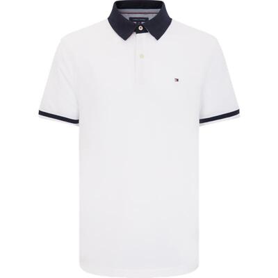 Tommy男装撞色镶边短袖T恤POLO