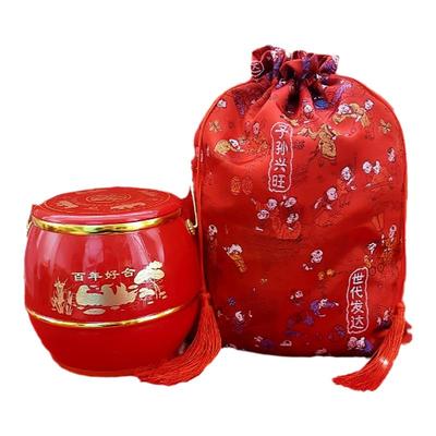 子孙桶袋子百子图龙凤图果子袋