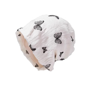 无压感睡帽月子帽女秋冬季包头帽防吹头防风帽空调帽纯棉透气保暖