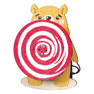 不倒的熊角动量守恒定律物理科技小制作学生发明创造科学实验器材