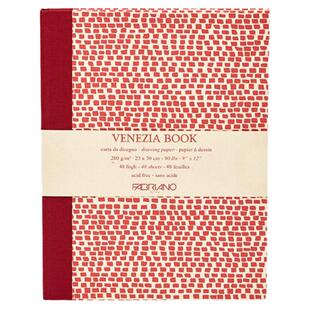 FABRIANO飞碧纳红砖本水彩本素描速写本VENEZIA威尼斯便携手绘本