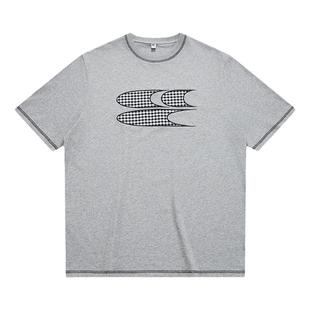 CryingCenter 格子logo基础圆领tee 情侣 短袖t恤 哭喊中心