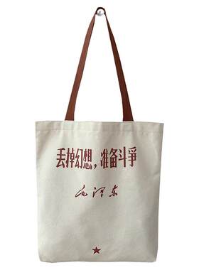 学生帆布袋手提新青年帆布包女大容量单肩斜挎收纳包拉链拎包定制