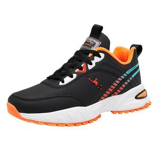 乔丹格兰运动鞋男款冬季加厚保暖二棉鞋休闲鞋男皮面厚底跑步鞋男