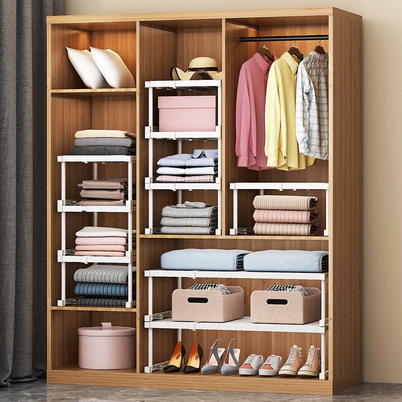 衣柜分层隔板分层架柜子橱柜隔层板衣橱收纳架隔层伸缩收纳置物架