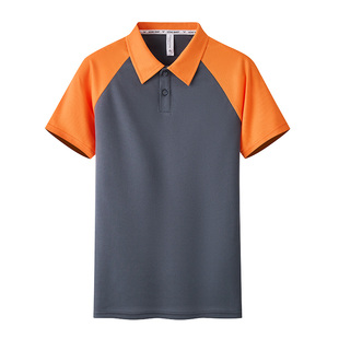 冰丝凉感餐饮工作服T恤定制印logo餐厅饭店服务员短袖polo衫夏季