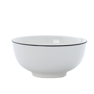 6款简约黑线家用陶瓷饭碗个性