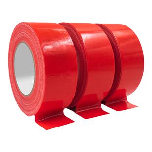 红色单面布基胶带强力高粘度地板结婚婚庆展会防水无痕耐磨粘地毯胶彩色加宽工地装修地膜专用地面保护膜胶布