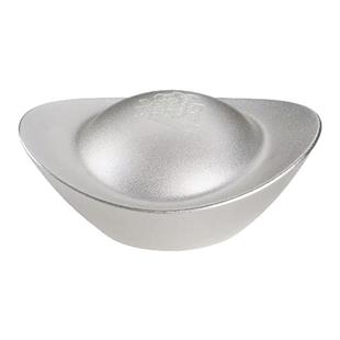 仿真实心银锭银元宝摆件招财摆设中国风招财装饰品开业乔迁礼品