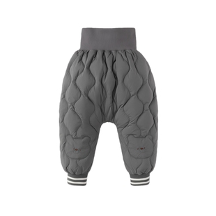 品牌宝宝羽绒裤男童女童冬季2025新款保暖长裤高腰护肚外穿大pp裤