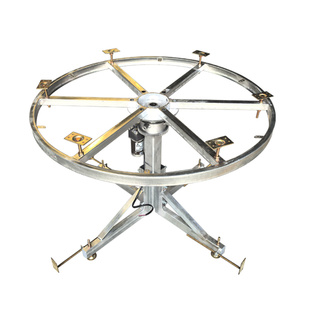 电动圆餐桌自动旋转钢架可换向调速大承载耐用落地转盘机芯防抱死