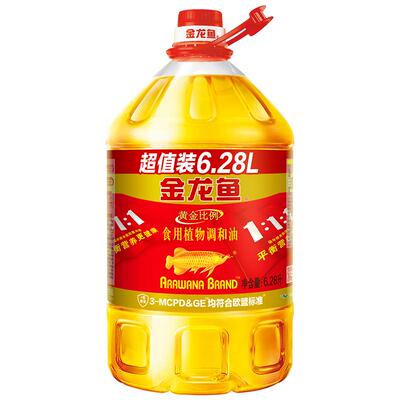 金龙鱼香浓黄金比例调和油6.28L