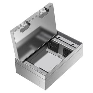 斯尔蒙大理石地面防水嵌入式超薄地插座隐形纯平不锈钢地插座地插