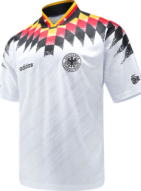 Adidas阿迪达斯足球服德国1994世界杯主场球迷版复刻球衣男JN3705