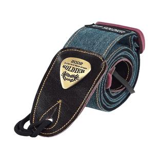 Soldier士兵民谣吉他背带电吉他贝斯带子经典款斜挎肩带真皮琴带