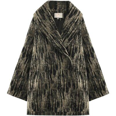 【折扣季】COCOBELLA设计感翻领保暖大衣小个子毛呢外套WL3013-2