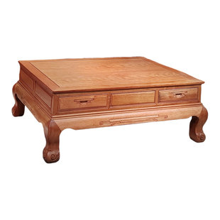 全实木菠萝格大茶几小户型长方形茶几角几红木全金花梨木沙发边几