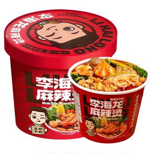 【平台直发】李海龙香辣麻辣烫东北老式黏糊糊免煮带丸子238克桶