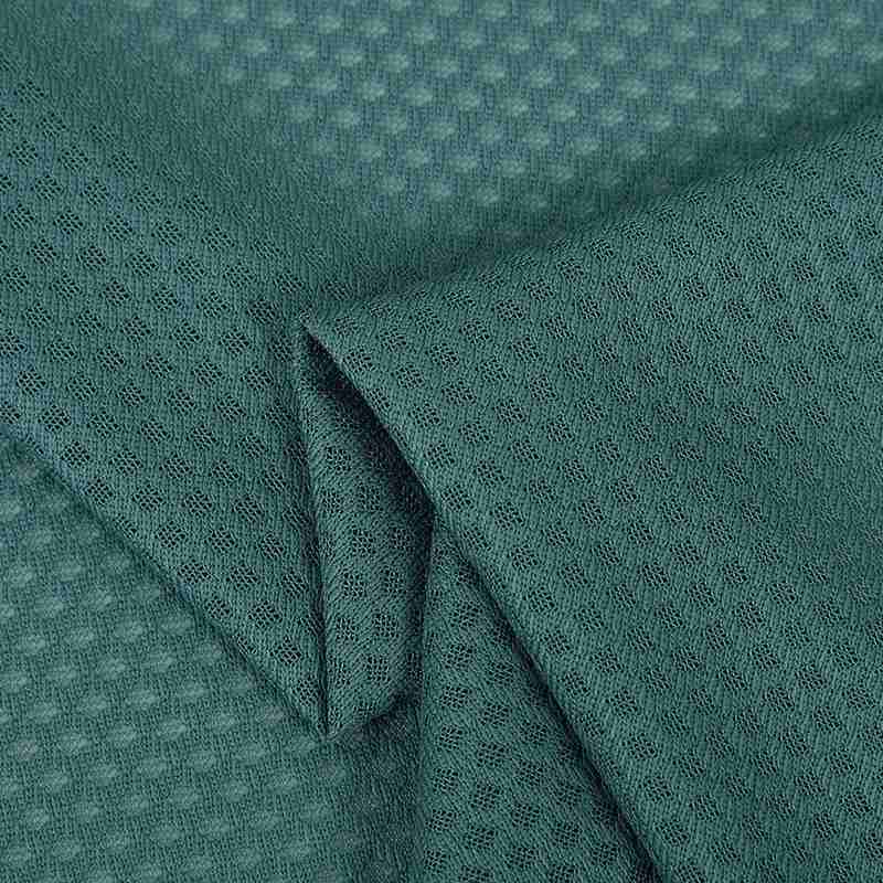 50D全涤经编提花网布运动网眼布料网菱形提花涤纶100g布里镂空