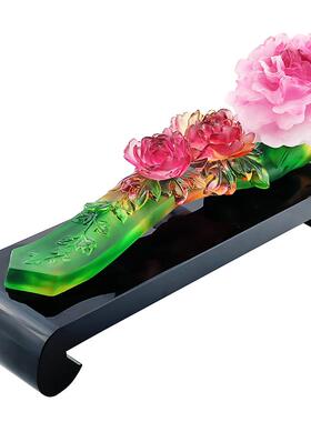 琉璃装饰品新中式客厅玉如意