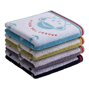 洁丽雅纯棉毛巾家用全棉卡通柔软吸水洗脸巾加大加厚成人面巾男女