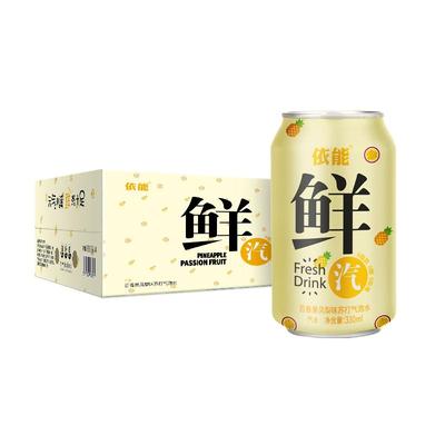 依能百香果凤梨苏打汽水330ml*24