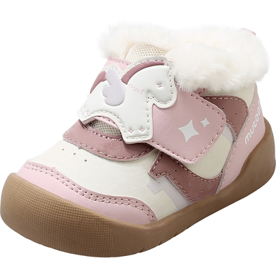 牧童男童女童加绒软底稳护鞋