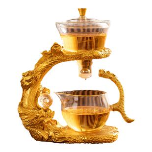 泥徒龙年懒人半自动泡茶神器家用高档自动茶具套装泡茶壶2026新款