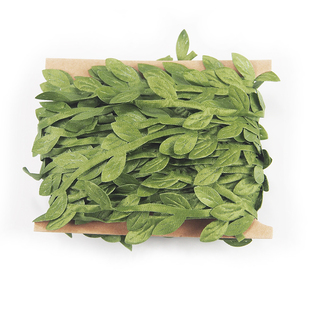 DIY绢布树叶花环装饰配件绿叶藤条树叶仿真花环材料婚庆布景树叶