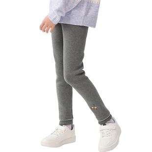 巴拉巴拉女童加绒打底裤大童宝宝裤子秋冬季装新款童装儿童长裤厚