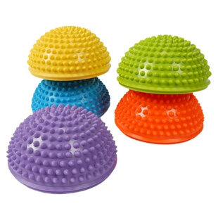儿童榴莲球感统训练器彩虹过河石玩具触觉平衡木指压板垫教具器材