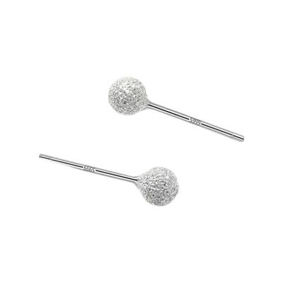 养耳洞耳钉s999纯银洗澡睡觉免摘