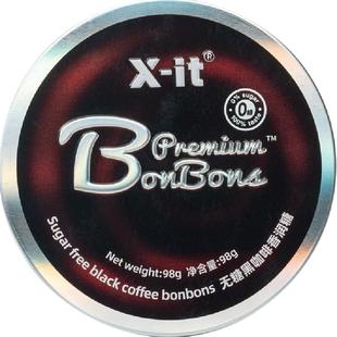 X-it无糖咖啡糖冰黑咖啡薄荷糖开车加班犯困醒神润喉硬糖年货糖果