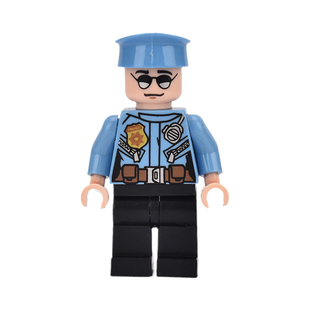 第三方人仔绝版稀有警察消防员儿童益智积木玩具小颗粒人偶男女孩