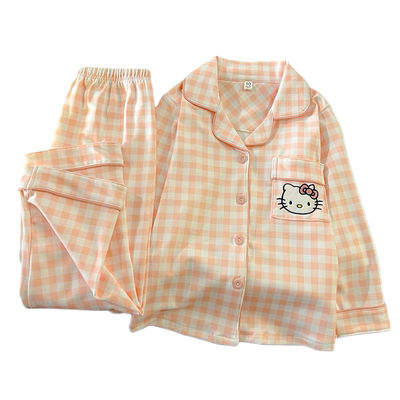 2025新款女童睡衣秋冬季儿童小女孩长袖德绒保暖中大童家居服套装